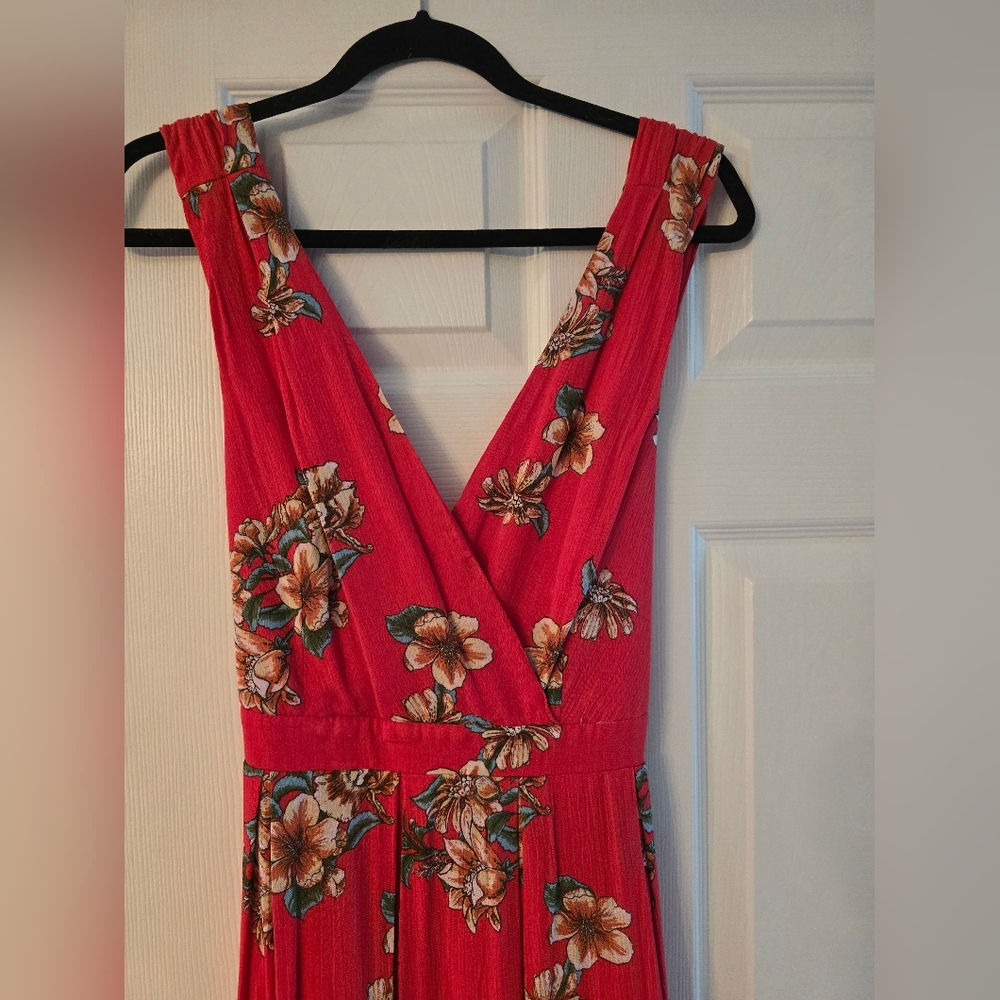 Lulus Floral V-Neck Dress